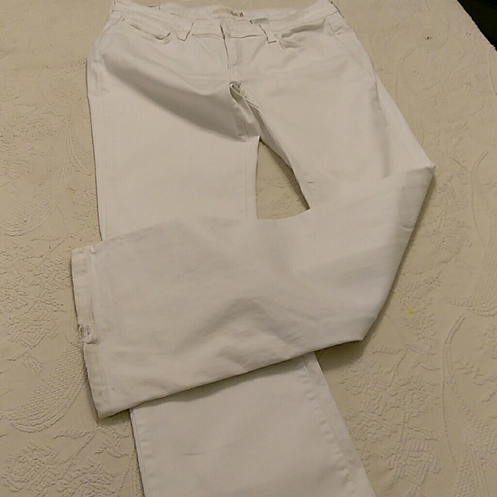 Levis boot cut white jeans